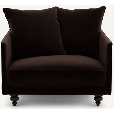 Am.Pm Βελούδινη Πολυθρόνα Μ87xπ87xυ85cm Καφε 1 Θέση Am.Pm Βελούδινη Πολυθρόνα Μ87xπ87xυ85cm Καφε 1 Θέση