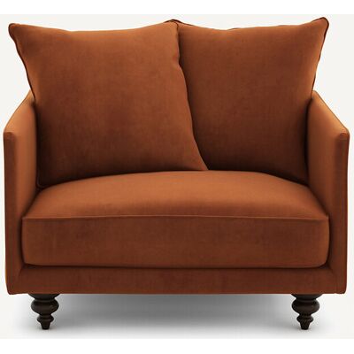 Am.Pm Βελούδινη Πολυθρόνα Μ87xπ87xυ85cm Καφε 1 Θέση Am.Pm Βελούδινη Πολυθρόνα Μ87xπ87xυ85cm Καφε 1 Θέση