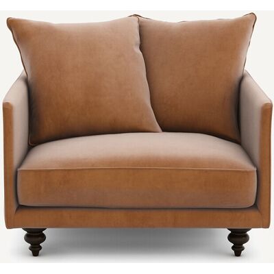 Am.Pm Βελούδινη Πολυθρόνα Μ87xπ87xυ85cm Μπεζ 1 Θέση Am.Pm Βελούδινη Πολυθρόνα Μ87xπ87xυ85cm Μπεζ 1 Θέση