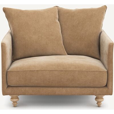 Am.Pm Πολυθρόνα Από Βελούδο Stonewashed Μ87xπ87xυ85cm Μπεζ 1 Θέση Am.Pm Πολυθρόνα Από Βελούδο Stonewashed Μ87xπ87xυ85cm Μπεζ 1 Θέση