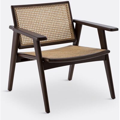 La Redoute Interieurs Πολυθρόνα Από Ξύλο Οξιάς Και Ψάθα Π71xυ71cm Καφε One Size La Redoute Interieurs Πολυθρόνα Από Ξύλο Οξιάς Και Ψάθα Π71xυ71cm Καφε One Size
