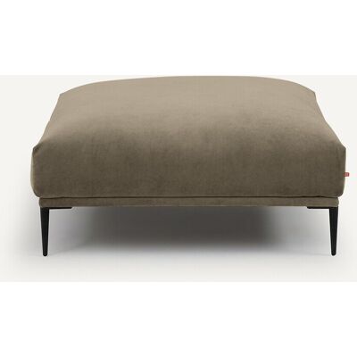 Am.Pm Υποπόδιο Xl Από Βελούδο Oscar Μ103xπ103xυ44cm Γκρι One Size Am.Pm Υποπόδιο Xl Από Βελούδο Oscar Μ103xπ103xυ44cm Γκρι One Size