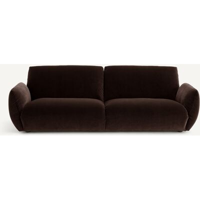Am.Pm Καναπές Από Βελούδο Μ102xπ217xυ75cm Καφε 3 Θέσεις, 4 Θέσεις Am.Pm Καναπές Από Βελούδο Μ102xπ217xυ75cm Καφε 3 Θέσεις, 4 Θέσεις