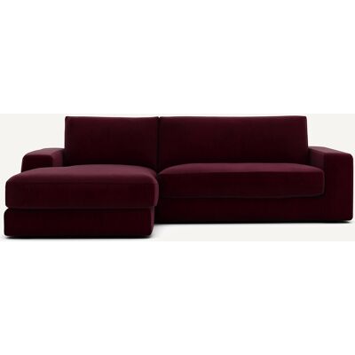Am.Pm Γωνιακός Καναπές Από Βελούδο Μ170xπ250xυ78cm Κοκκινο Δεξιός, Αριστερός Am.Pm Γωνιακός Καναπές Από Βελούδο Μ170xπ250xυ78cm Κοκκινο Δεξιός, Αριστερός