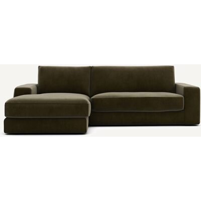 Am.Pm Γωνιακός Καναπές Από Βελούδο Μ170xπ250xυ78cm Πρασινο Δεξιός, Αριστερός Am.Pm Γωνιακός Καναπές Από Βελούδο Μ170xπ250xυ78cm Πρασινο Δεξιός, Αριστερός