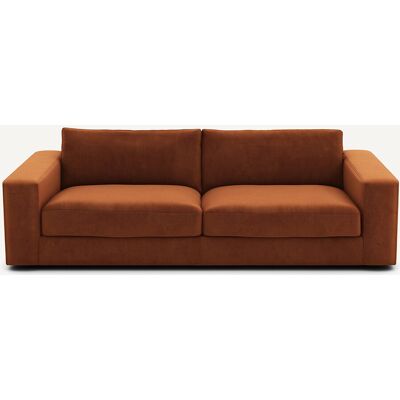 Am.Pm Καναπές Από Βελούδο Μ105xπ217xυ78cm Καφε 3 Θέσεις, 4 Θέσεις Am.Pm Καναπές Από Βελούδο Μ105xπ217xυ78cm Καφε 3 Θέσεις, 4 Θέσεις