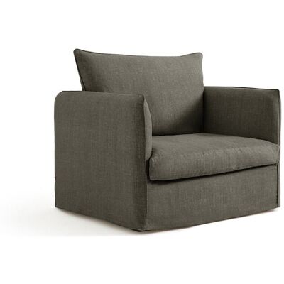 Am.Pm Πολυθρόνα Από Βαμβάκι-Λινό Μ95xπ90xυ82cm Καφε 1 Θέση Am.Pm Πολυθρόνα Από Βαμβάκι-Λινό Μ95xπ90xυ82cm Καφε 1 Θέση