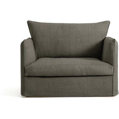 Am.Pm Πολυθρόνα Xl Από Βαμβάκι-Λινό Μ95xπ122xυ82cm Καφε 1 Θέση Am.Pm Πολυθρόνα Xl Από Βαμβάκι-Λινό Μ95xπ122xυ82cm Καφε 1 Θέση