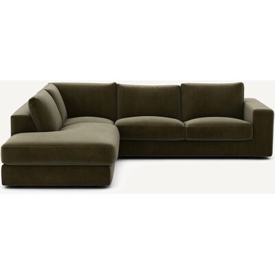 Am.Pm Γωνιακός Καναπές Από Βελούδο Μ233xπ282xυ78cm Πρασινο Δεξιός, Αριστερός Am.Pm Γωνιακός Καναπές Από Βελούδο Μ233xπ282xυ78cm Πρασινο Δεξιός, Αριστερός