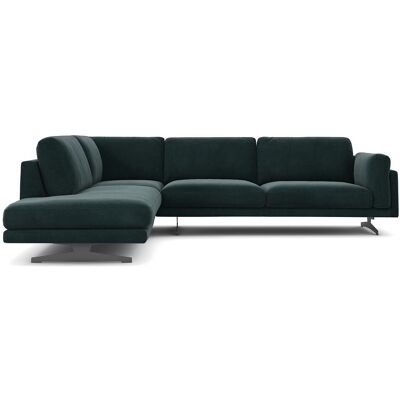 Γωνιακός καναπές AM.PM César - Βελούδο, Πράσινο, 289cm Γωνιακός καναπές AM.PM César - Βελούδο, Πράσινο, 289cm