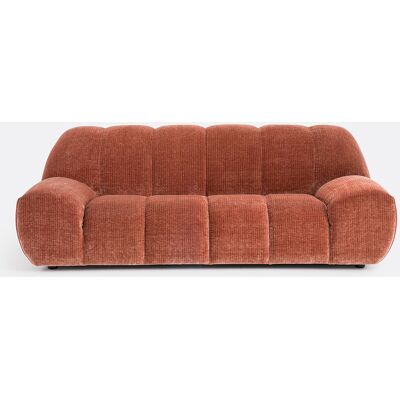 La Redoute Interieurs Τριθέσιος Καναπές Με Vintage Ταπετσαρία Από Βελούδο Κοτλέ Μ106xπ212xυ79cm Καφε 3 Θέσεις La Redoute Interieurs Τριθέσιος Καναπές Με Vintage Ταπετσαρία Από Βελούδο Κοτλέ Μ106xπ212xυ79cm Καφε 3 Θέσεις