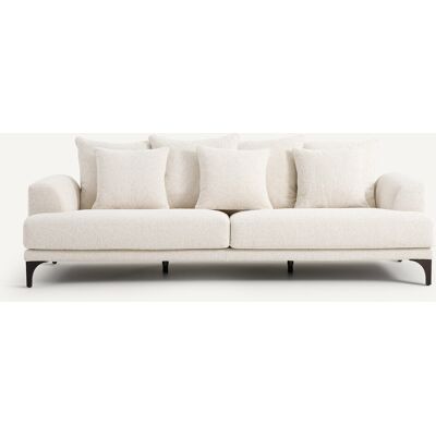 Am.Pm Καναπές Bouclette Μ105xπ217xυ84cm Μπεζ 3 Θέσεις, 4 Θέσεις Am.Pm Καναπές Bouclette Μ105xπ217xυ84cm Μπεζ 3 Θέσεις, 4 Θέσεις