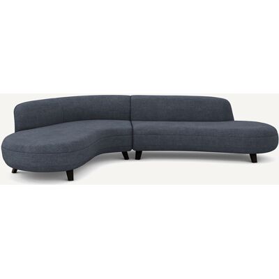 Am.Pm Γωνιακός Καναπές Από Βαμβάκι Λίνο - Rosebury Design E.Gallina Μ183xπ277xυ75cm Μπλε Αριστερός, Δεξιός Am.Pm Γωνιακός Καναπές Από Βαμβάκι Λίνο - Rosebury Design E.Gallina Μ183xπ277xυ75cm Μπλε Αριστερός, Δεξιός
