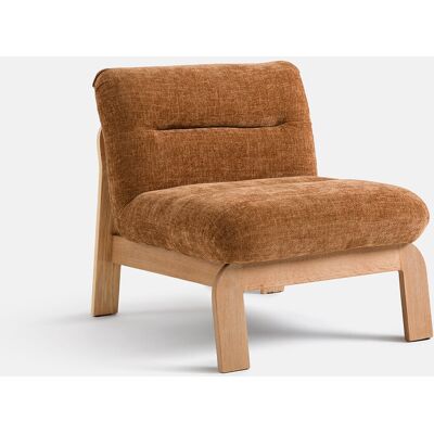 La Redoute Interieurs Χαμηλή Πολυθρόνα Μ78xπ66xυ72cm Καφε One Size La Redoute Interieurs Χαμηλή Πολυθρόνα Μ78xπ66xυ72cm Καφε One Size