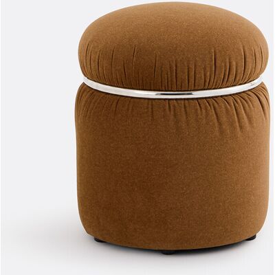 La Redoute Interieurs Πουφ Βελούδο Μ36xπ36xυ46cm Καφε One Size La Redoute Interieurs Πουφ Βελούδο Μ36xπ36xυ46cm Καφε One Size