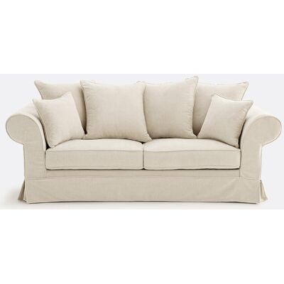 La Redoute Interieurs Καναπές Από Μελανζέ Πολυεστέρα Μ81xπ193xυ85cm Μπεζ 3 Θέσεις, 2 Θέσεις, 4 Θέσεις La Redoute Interieurs Καναπές Από Μελανζέ Πολυεστέρα Μ81xπ193xυ85cm Μπεζ 3 Θέσεις, 2 Θέσεις, 4 Θέσεις