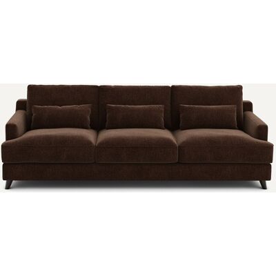 Am.Pm Καναπές Από Βελούδινο Chenille Μ100xπ197xυ83cm Καφε 4 Θέσεις, 3 Θέσεις Am.Pm Καναπές Από Βελούδινο Chenille Μ100xπ197xυ83cm Καφε 4 Θέσεις, 3 Θέσεις