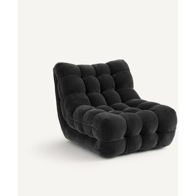 Am.Pm Καπιτονέ Πολυθρόνα Από Βελούδινο Chenille Γκρι One Size Am.Pm Καπιτονέ Πολυθρόνα Από Βελούδινο Chenille Γκρι One Size