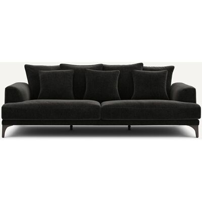 Am.Pm Καναπές Από Βελούδινο Chenille Μ105xπ217xυ84cm Μαυρο 3 Θέσεις, 4 Θέσεις Am.Pm Καναπές Από Βελούδινο Chenille Μ105xπ217xυ84cm Μαυρο 3 Θέσεις, 4 Θέσεις