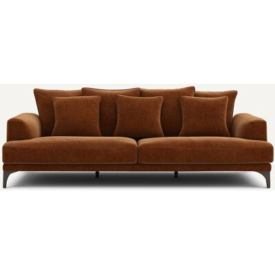 Am.Pm Καναπές Από Βελούδινο Chenille Μ105xπ217xυ84cm Καφε 3 Θέσεις, 4 Θέσεις Am.Pm Καναπές Από Βελούδινο Chenille Μ105xπ217xυ84cm Καφε 3 Θέσεις, 4 Θέσεις