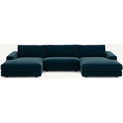 Am.Pm Καναπές 5 Θέσεων Από Βελούδο Μ173xπ370xυ78cm Μπλε 5 Θέσεις Am.Pm Καναπές 5 Θέσεων Από Βελούδο Μ173xπ370xυ78cm Μπλε 5 Θέσεις