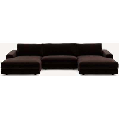 Am.Pm Καναπές 5 Θέσεων Από Βελούδο Μ173xπ370xυ78cm Καφε 5 Θέσεις Am.Pm Καναπές 5 Θέσεων Από Βελούδο Μ173xπ370xυ78cm Καφε 5 Θέσεις