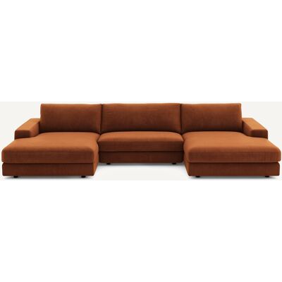 Am.Pm Καναπές 5 Θέσεων Από Βελούδο Μ173xπ370xυ78cm Καφε 5 Θέσεις Am.Pm Καναπές 5 Θέσεων Από Βελούδο Μ173xπ370xυ78cm Καφε 5 Θέσεις