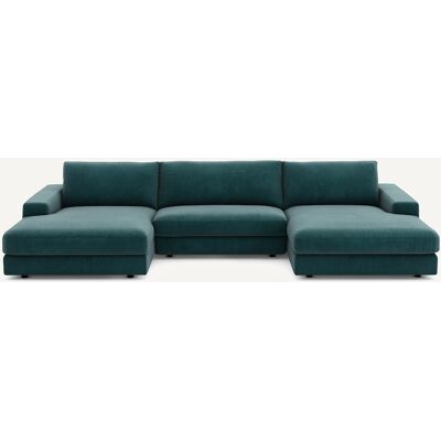 Am.Pm Καναπές 5 Θέσεων Από Βελούδο Μ173xπ370xυ78cm Μπλε 5 Θέσεις Am.Pm Καναπές 5 Θέσεων Από Βελούδο Μ173xπ370xυ78cm Μπλε 5 Θέσεις