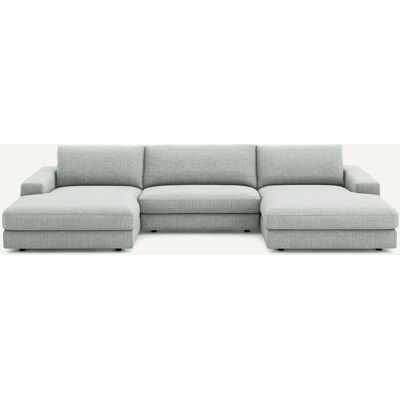 Am.Pm Καναπές 5 Θέσεων Από Λινό Ύφασμα Μ173xπ370xυ78cm Μπλε 5 Θέσεις Am.Pm Καναπές 5 Θέσεων Από Λινό Ύφασμα Μ173xπ370xυ78cm Μπλε 5 Θέσεις