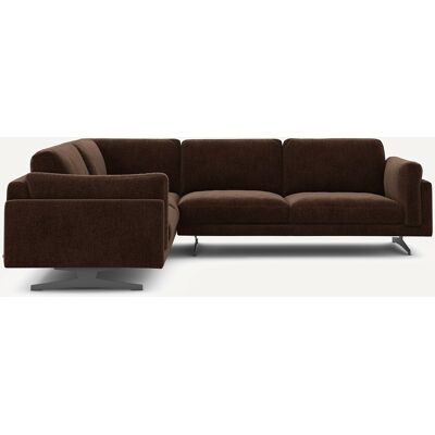 Am.Pm Γωνιακός Καναπές Από Βελούδο Chenille Μ227xπ289xυ82cm Καφε Αριστερός, Δεξιός Am.Pm Γωνιακός Καναπές Από Βελούδο Chenille Μ227xπ289xυ82cm Καφε Αριστερός, Δεξιός