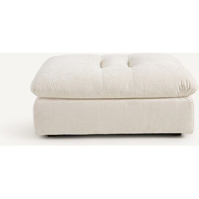 Am.Pm Υποπόδιο Από Βελούδινο Chenille Μ108xπ90xυ44cm Λευκο One Size Am.Pm Υποπόδιο Από Βελούδινο Chenille Μ108xπ90xυ44cm Λευκο One Size