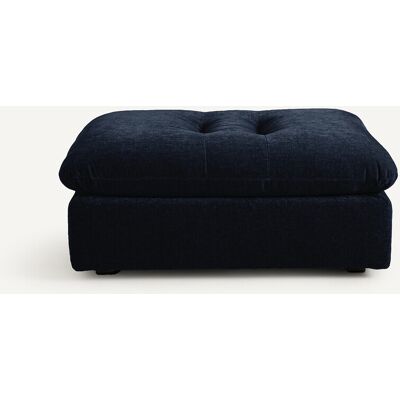 Am.Pm Υποπόδιο Από Βελούδινο Chenille Μ108xπ90xυ44cm Μπλε One Size Am.Pm Υποπόδιο Από Βελούδινο Chenille Μ108xπ90xυ44cm Μπλε One Size