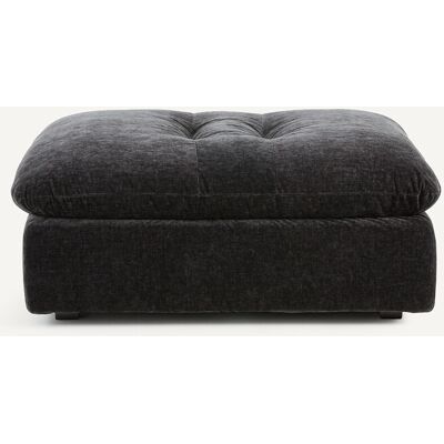 Am.Pm Υποπόδιο Από Βελούδινο Chenille Μ108xπ90xυ44cm Μαυρο One Size Am.Pm Υποπόδιο Από Βελούδινο Chenille Μ108xπ90xυ44cm Μαυρο One Size