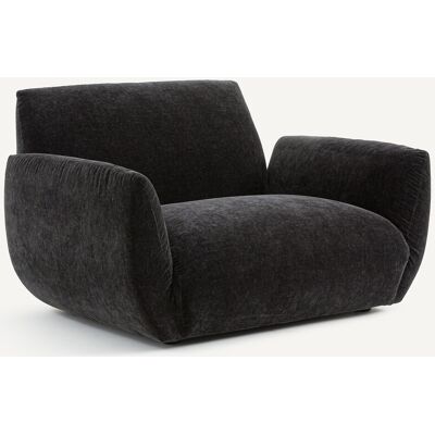 Am.Pm Πολυθρόνα Από Βελούδινη Chenille Μ102xπ131xυ75cm Μαυρο 1 Θέση Am.Pm Πολυθρόνα Από Βελούδινη Chenille Μ102xπ131xυ75cm Μαυρο 1 Θέση