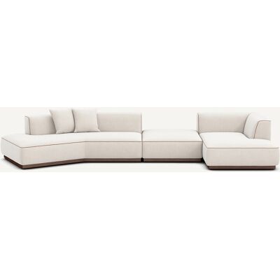 Am.Pm Γωνιακός Καναπές Δεξιά Xl Από Βελούδο Chenille Μ152xπ416xυ67cm Λευκο Δεξιός Am.Pm Γωνιακός Καναπές Δεξιά Xl Από Βελούδο Chenille Μ152xπ416xυ67cm Λευκο Δεξιός