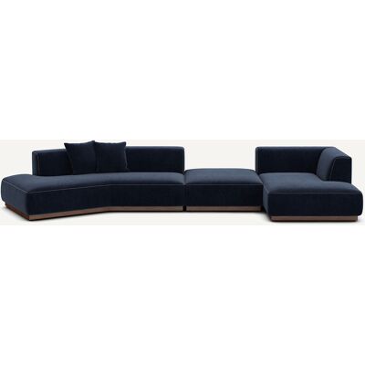 Am.Pm Γωνιακός Καναπές Δεξιά Xl Από Βελούδο Chenille Μ152xπ416xυ67cm Μπλε Δεξιός Am.Pm Γωνιακός Καναπές Δεξιά Xl Από Βελούδο Chenille Μ152xπ416xυ67cm Μπλε Δεξιός