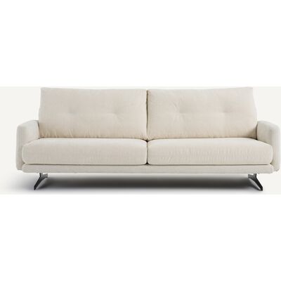 Am.Pm Καναπές Από Βελούδινο Chenille Μ95xπ201xυ81cm Λευκο 3 Θέσεις, 4 Θέσεις Am.Pm Καναπές Από Βελούδινο Chenille Μ95xπ201xυ81cm Λευκο 3 Θέσεις, 4 Θέσεις