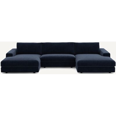 Am.Pm Καναπές 5 Θέσεων Από Βελούδινο Chenille Μ173xπ370xυ78cm Μπλε 5 Θέσεις Am.Pm Καναπές 5 Θέσεων Από Βελούδινο Chenille Μ173xπ370xυ78cm Μπλε 5 Θέσεις