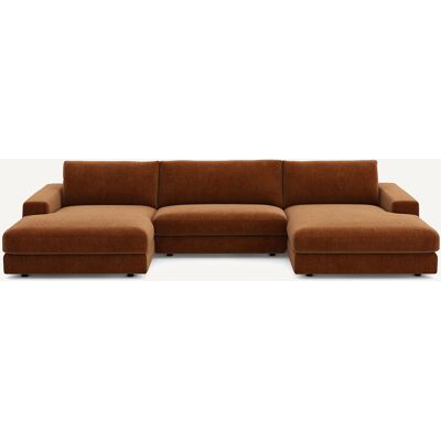 Am.Pm Καναπές 5 Θέσεων Από Βελούδινο Chenille Μ173xπ370xυ78cm Καφε 5 Θέσεις Am.Pm Καναπές 5 Θέσεων Από Βελούδινο Chenille Μ173xπ370xυ78cm Καφε 5 Θέσεις