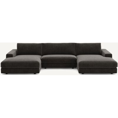 Am.Pm Καναπές 5 Θέσεων Από Βελούδινο Chenille Μ173xπ370xυ78cm Γκρι 5 Θέσεις Am.Pm Καναπές 5 Θέσεων Από Βελούδινο Chenille Μ173xπ370xυ78cm Γκρι 5 Θέσεις