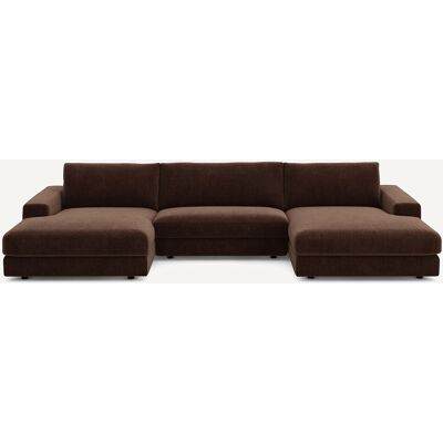 Am.Pm Καναπές 5 Θέσεων Από Βελούδινο Chenille Μ173xπ370xυ78cm Καφε 5 Θέσεις Am.Pm Καναπές 5 Θέσεων Από Βελούδινο Chenille Μ173xπ370xυ78cm Καφε 5 Θέσεις