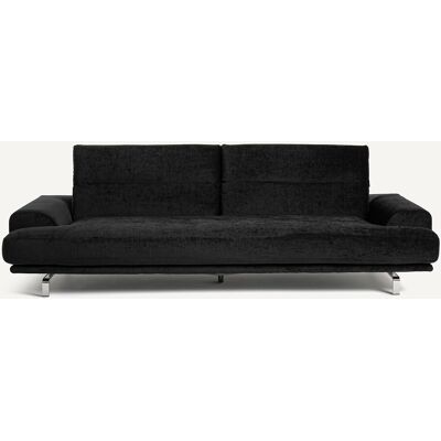 Am.Pm Καναπές Από Μελανζέ Βελούδο Μ105xπ215xυ83cm Μαυρο 4 Θέσεις, 3 Θέσεις Am.Pm Καναπές Από Μελανζέ Βελούδο Μ105xπ215xυ83cm Μαυρο 4 Θέσεις, 3 Θέσεις