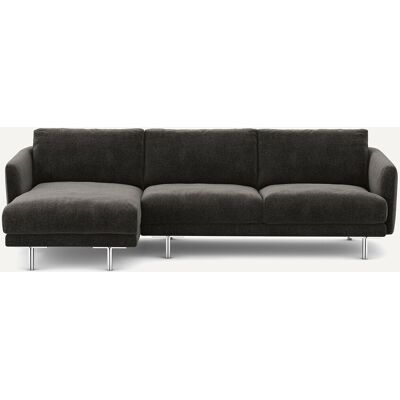 Am.Pm Γωνιακός Καναπές Από Βελούδινo Chenille Μ148xπ246xυ76cm Γκρι Δεξιός, Αριστερός Am.Pm Γωνιακός Καναπές Από Βελούδινo Chenille Μ148xπ246xυ76cm Γκρι Δεξιός, Αριστερός