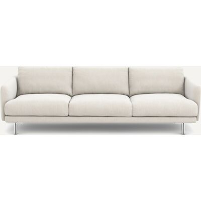Am.Pm Καναπές Από Βελούδινo Chenille Μ101xπ221xυ76cm Λευκο 3 Θέσεις, 4 Θέσεις Am.Pm Καναπές Από Βελούδινo Chenille Μ101xπ221xυ76cm Λευκο 3 Θέσεις, 4 Θέσεις