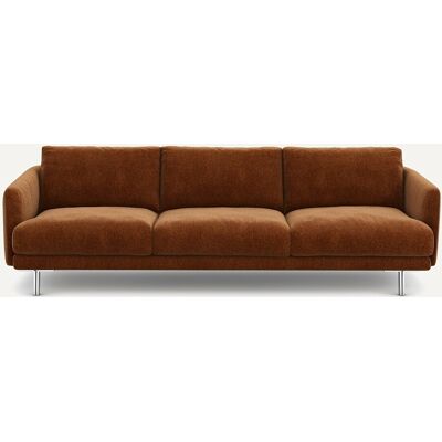 Am.Pm Καναπές Από Βελούδινo Chenille Μ101xπ221xυ76cm Καφε 3 Θέσεις, 4 Θέσεις Am.Pm Καναπές Από Βελούδινo Chenille Μ101xπ221xυ76cm Καφε 3 Θέσεις, 4 Θέσεις