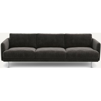 Am.Pm Καναπές Από Βελούδινo Chenille Μ101xπ221xυ76cm Γκρι 3 Θέσεις, 4 Θέσεις Am.Pm Καναπές Από Βελούδινo Chenille Μ101xπ221xυ76cm Γκρι 3 Θέσεις, 4 Θέσεις