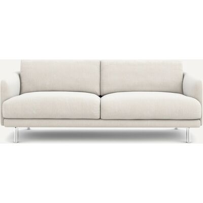 Am.Pm Καναπές Από Βελούδινο Chenille Ύφασμα Μ101xπ195xυ76cm Λευκο 3 Θέσεις Am.Pm Καναπές Από Βελούδινο Chenille Ύφασμα Μ101xπ195xυ76cm Λευκο 3 Θέσεις