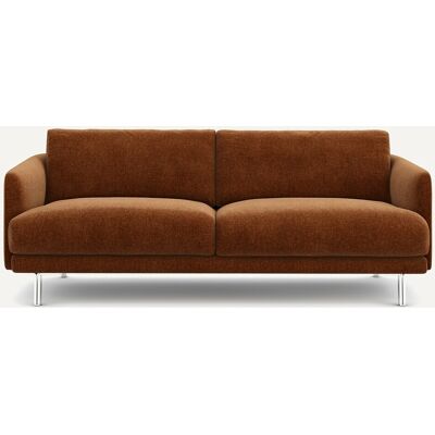 Am.Pm Καναπές Από Βελούδινο Chenille Ύφασμα Μ101xπ195xυ76cm Καφε 3 Θέσεις Am.Pm Καναπές Από Βελούδινο Chenille Ύφασμα Μ101xπ195xυ76cm Καφε 3 Θέσεις