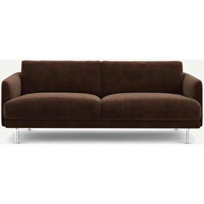 Am.Pm Καναπές Από Βελούδινο Chenille Ύφασμα Μ101xπ195xυ76cm Καφε 3 Θέσεις Am.Pm Καναπές Από Βελούδινο Chenille Ύφασμα Μ101xπ195xυ76cm Καφε 3 Θέσεις