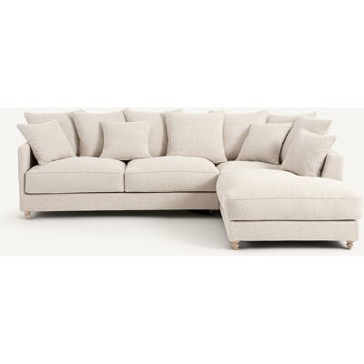 Am.Pm Γωνιακός Καναπές-Κρεβάτι Με Υφή Bouclette Μ209xπ279xυ93cm Μπεζ Δεξιός, Αριστερός Am.Pm Γωνιακός Καναπές-Κρεβάτι Με Υφή Bouclette Μ209xπ279xυ93cm Μπεζ Δεξιός, Αριστερός
